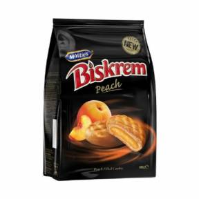 BISCUITI PIERSICA BISKREM 160G