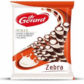 WAFER ROLLS ZEBRA GERARD 112G