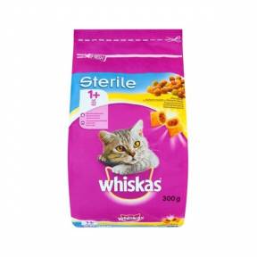 WHISKAS GRANULE PUI STERILE 300G  