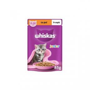 WHISKAS PLIC JUNIOR PUI IN ASPIC 85G