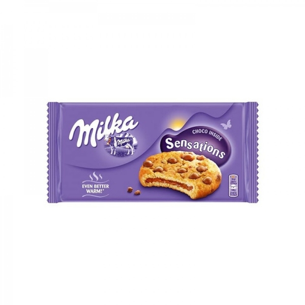 BISCUITI SENSATIONS MILKA 156G