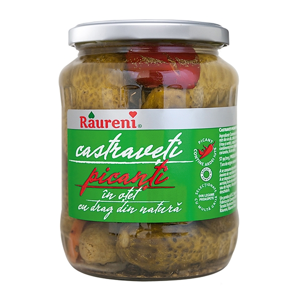 CASTRAVETI RAURENI PICANTI 680GR