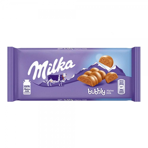 CIOCOLATA MILKA BUBBLY LAPTE 90G