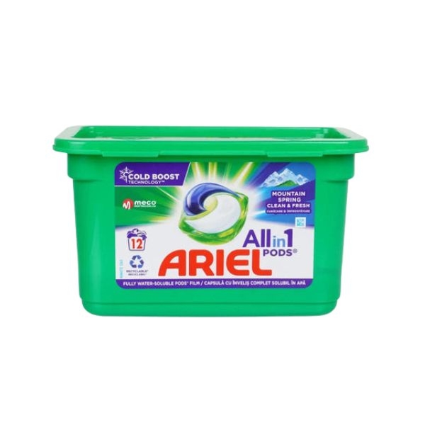 DETERGENT ARIEL SPRING CAPSULE 12