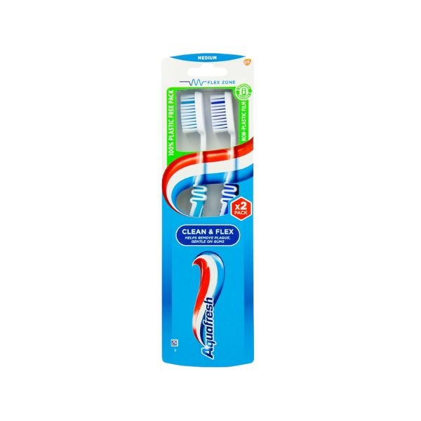 PERIUTA DINTI AQUAFRESH CLEAN FLEX TWIN