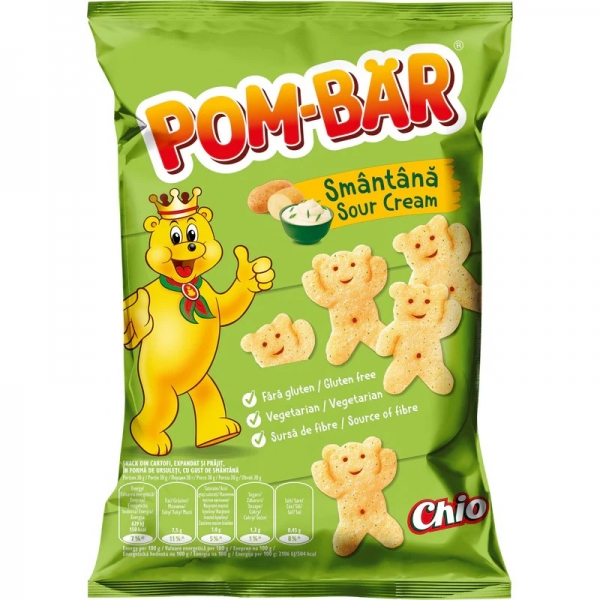 SNACKS POM BAR CU GUST SMANTANA 50 G