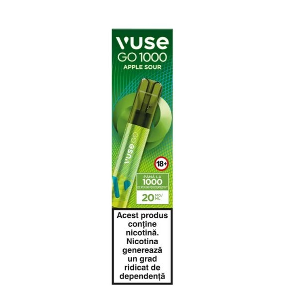 VUSE GO 1000 PEN APPLE SOUR 20MG/ML