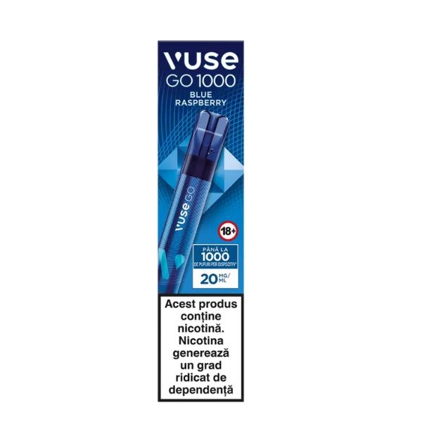 VUSE GO 1000 PEN BLUE RASPBERRY 20MG/ML